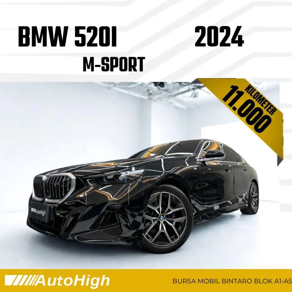 DP10% [Km11.000] 520i M-Sport 2024 Black Reg 2025 #AUTOHIGH