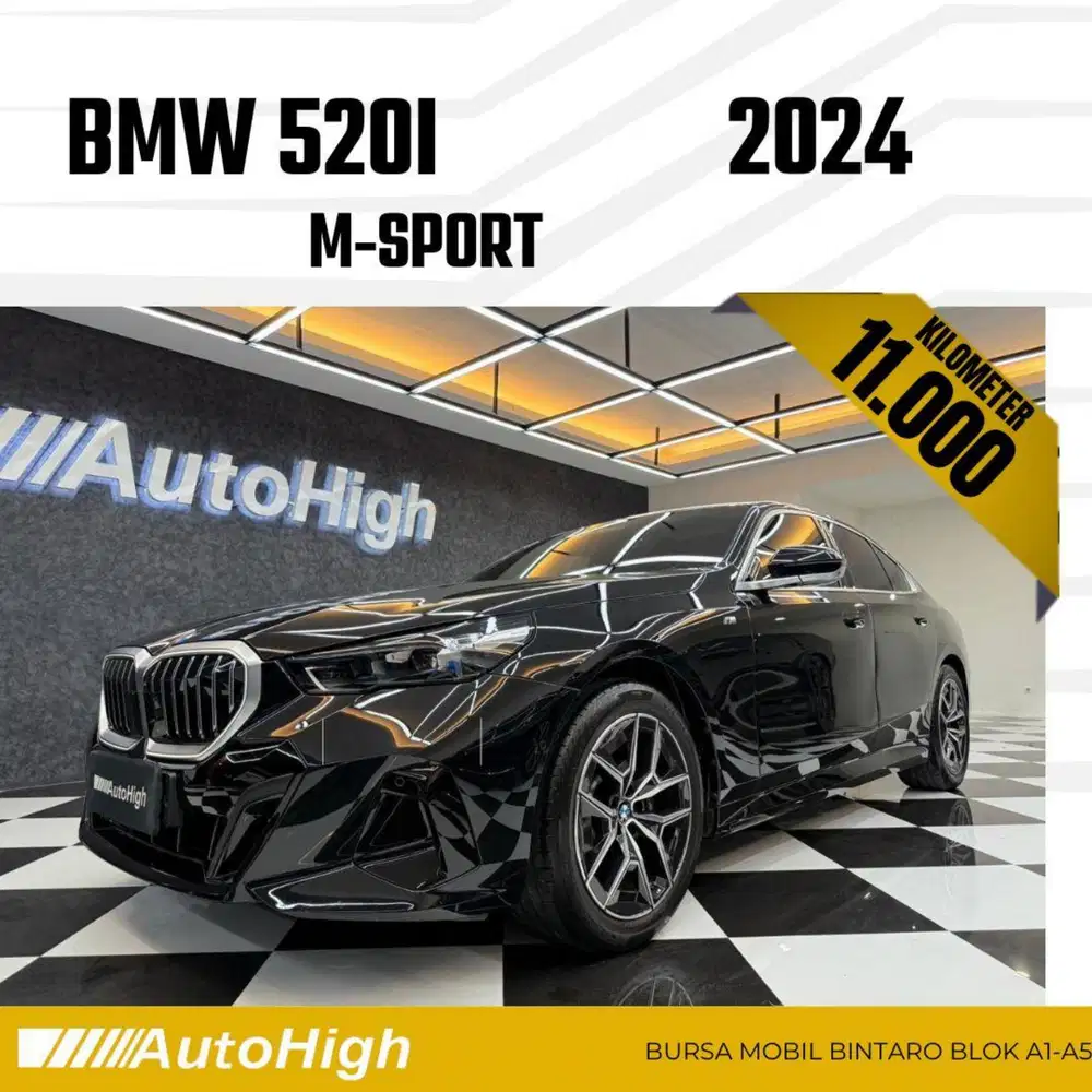 DP10% [Km11.000] 520i M-Sport 2024 Black Reg 2025 #AUTOHIGH