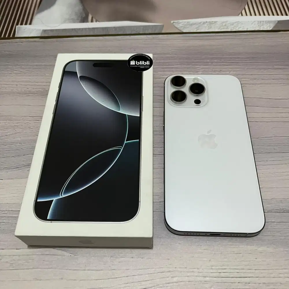 iPhone 16 Promax 256 gb ibox white , garansi mei 2026, bh 99