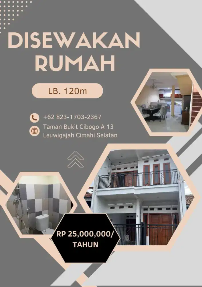 BISMILLAH DISEWAKAN RUMAH DI CIMAHI CIBOGO