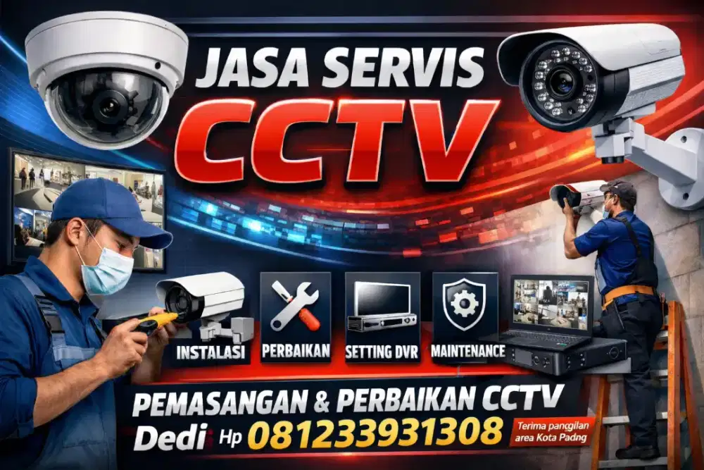 Jual cctv, instalasi servis panggilan kota padang
