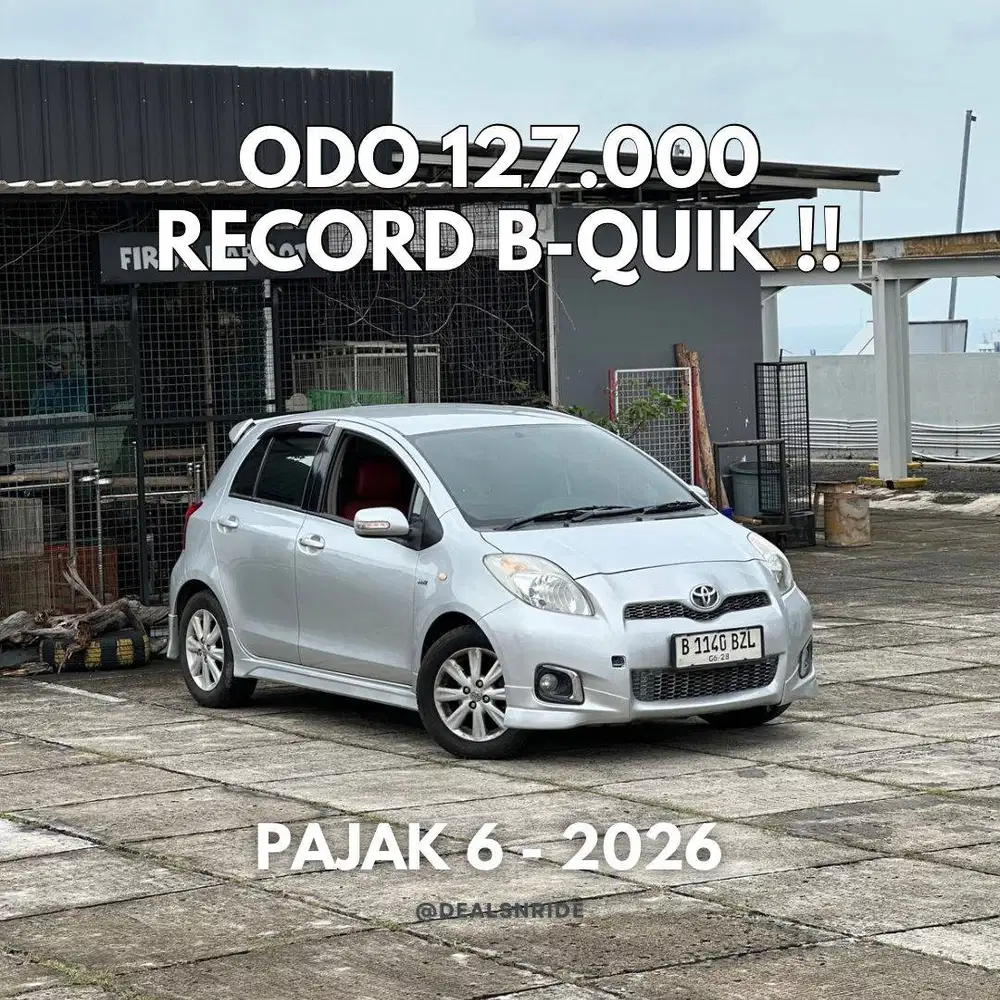 MURAH BANGET ! KM 127.000 PAJAK 6/26 TOYOTA YARIS E AT 2012 TERAWAT