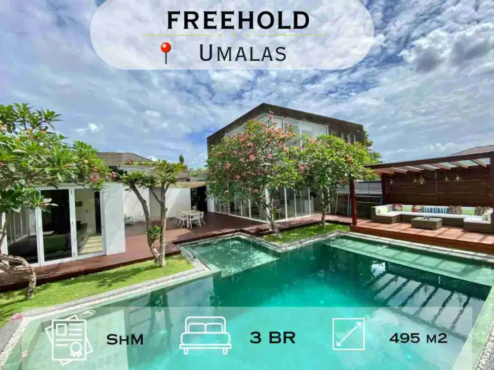 Dijual Villa Eksklusif Umalas, Kolam Renang Pribadi & Security 24 Jam