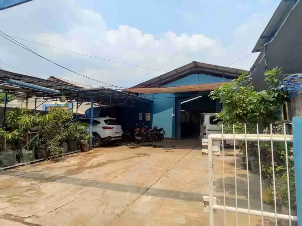 bangunan workshop/ gudang di mustika jaya bekasi timur