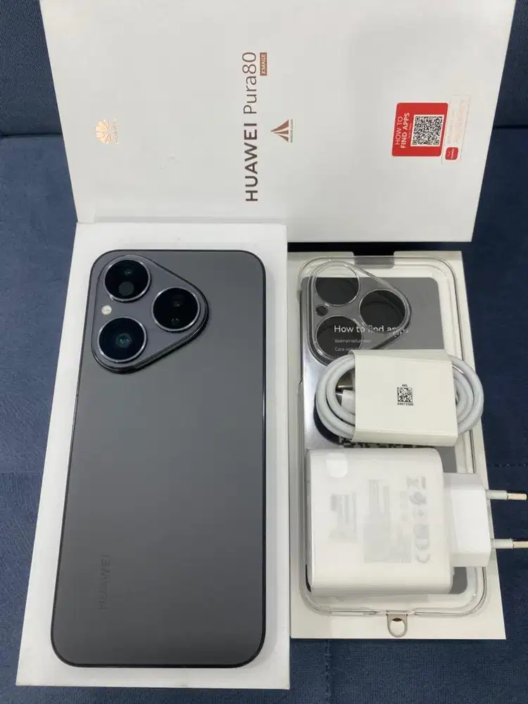 Huawei Pura 80 5G , Frosted Black , 12/256GB Resmi