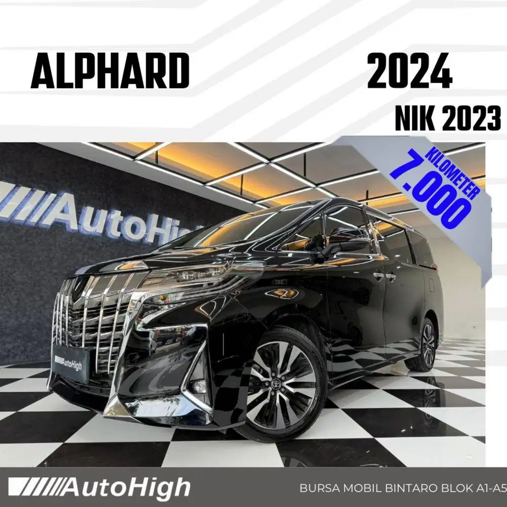DP10% [Km7.000] Alphard G 2023 Black Reg 2022 #AUTOHIGH