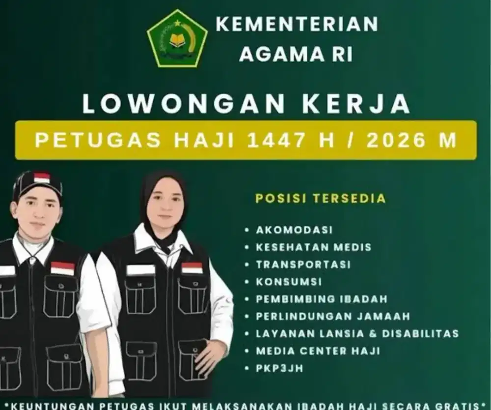 Lowongan kerja petugas haji