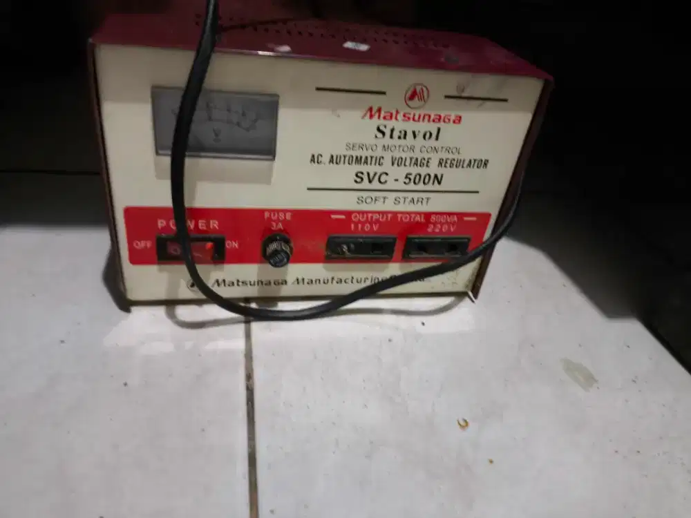 Stabilizer listrik Toyosaki 1000 & matsunaga 500
