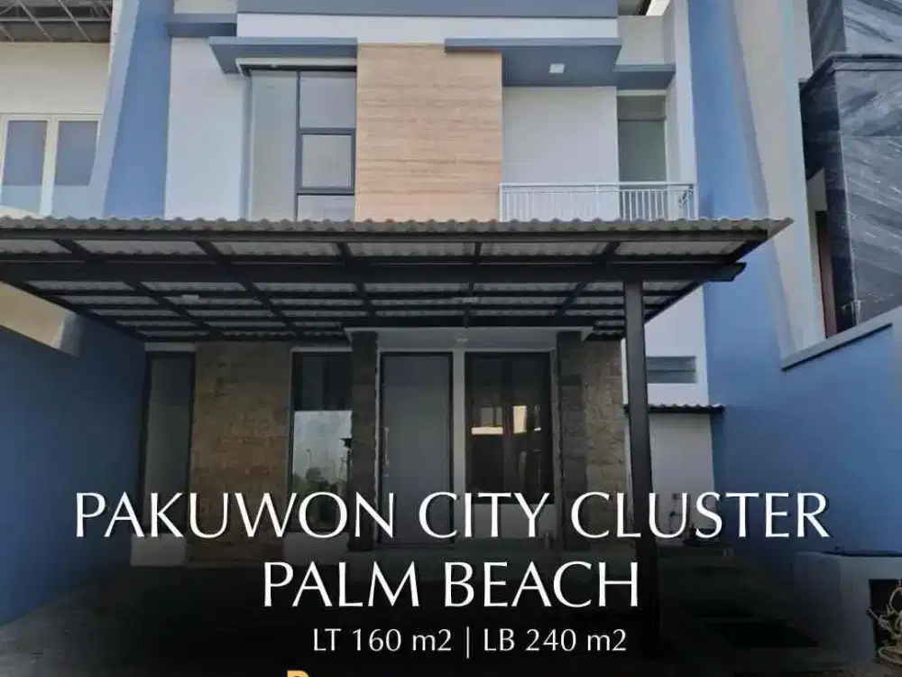 DiJual Rumah Pakuwon City Cluster Palm Beach