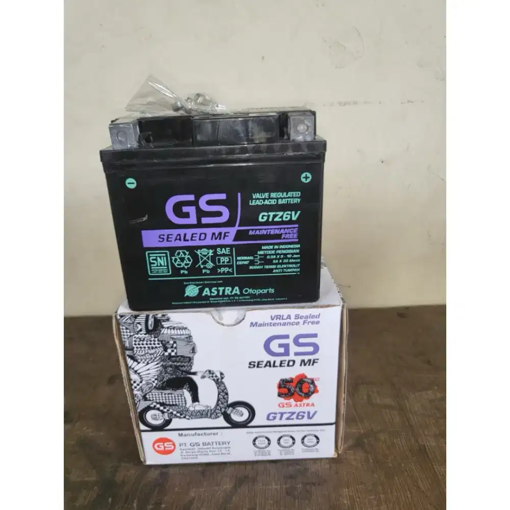 Aki Motor GS Astra GTZ6V Motor Vario PCX ADV Nmax SatriaF CB150 CBR150
