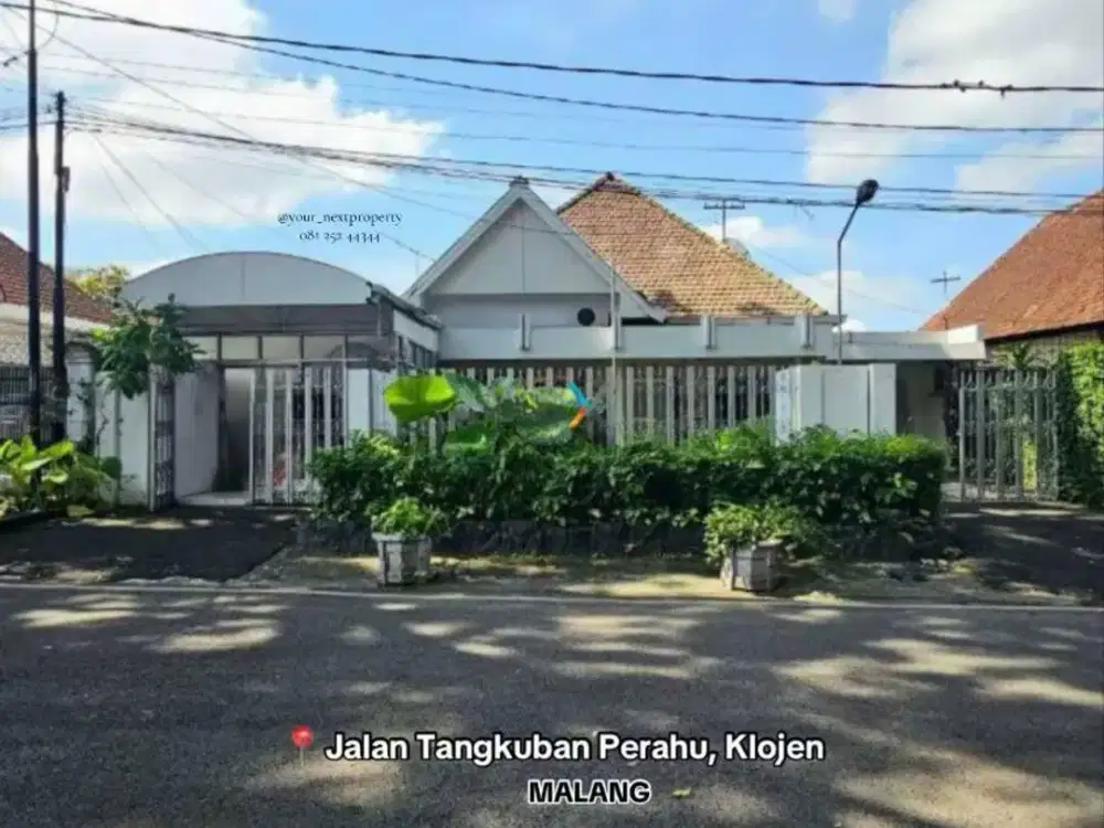 Rumah Klasik Tengah Kota Di Jalan Tangkuban Perahu Klojen Kota Malang