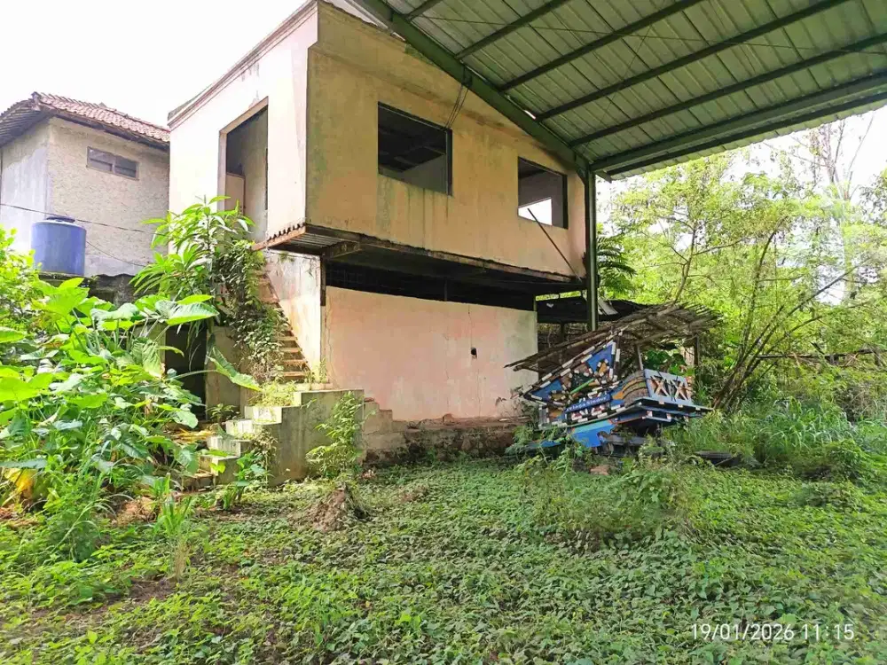 Disewakan Tanah berikut workshop dan rumah