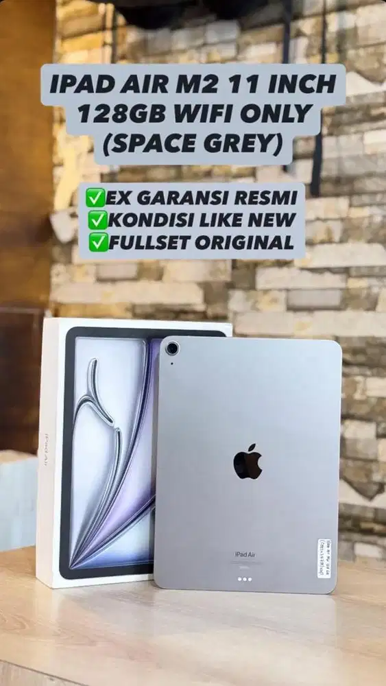 ipad air M2 128gb wifi only second ibox