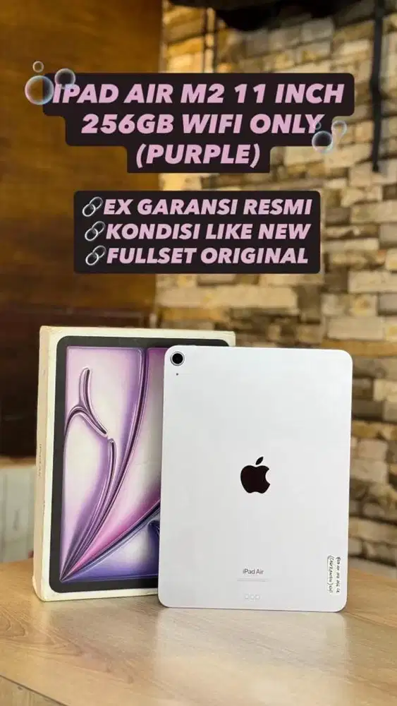 ipad air m2 11in 256GB wifi only second ibox
