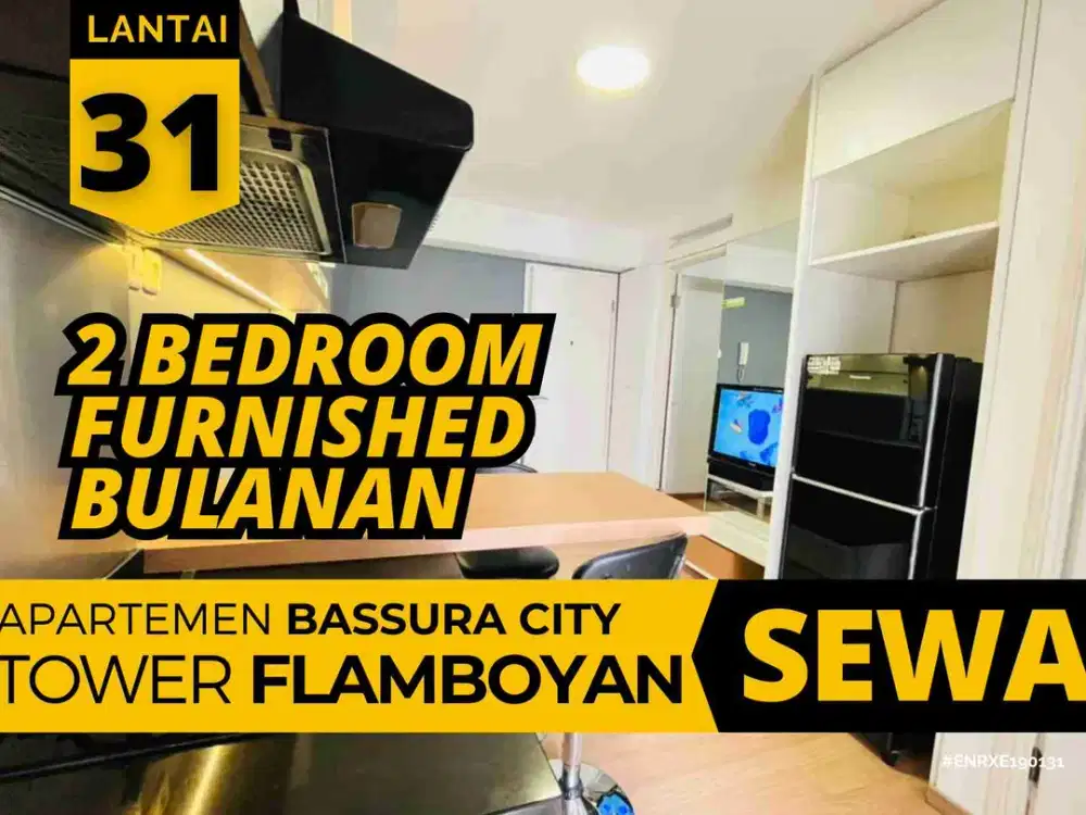 Sewa 2 Bedroom Ada WaterHeater Tower Flamboyan Apartemen Bassura City
