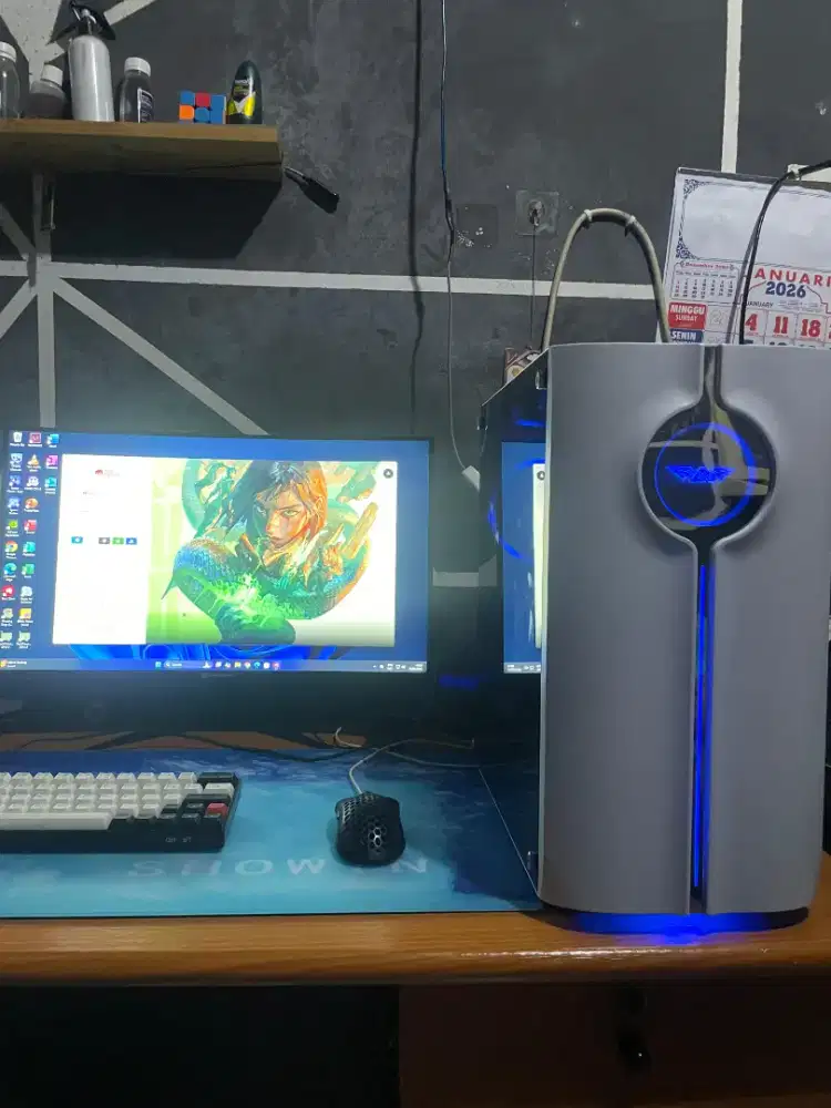 PC Fullset Ryzen 5 Monitor VGA Asus Jual cepat BU
