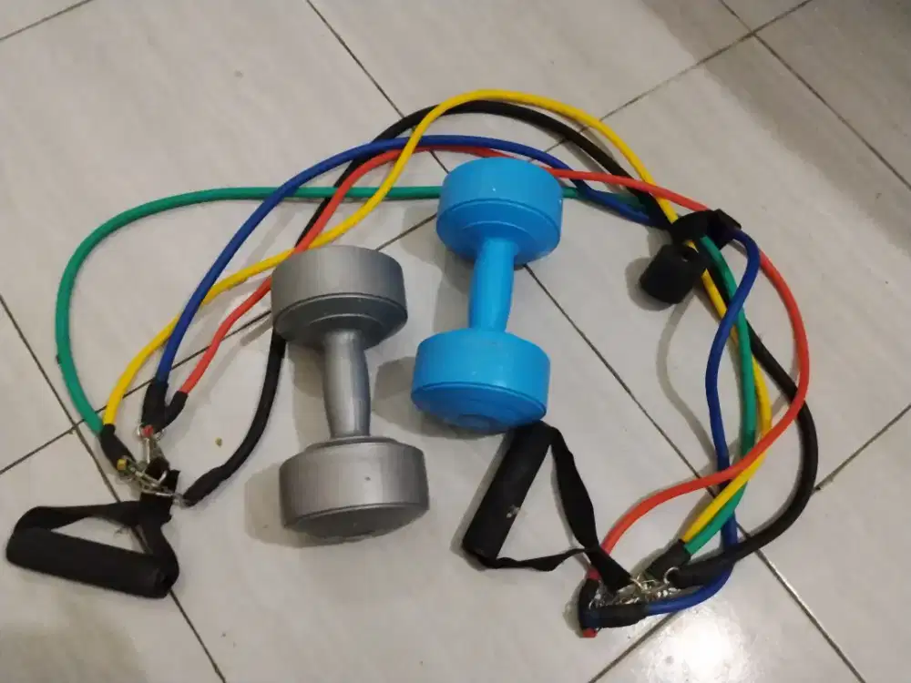 Dumbell 3 KG  dan Cable