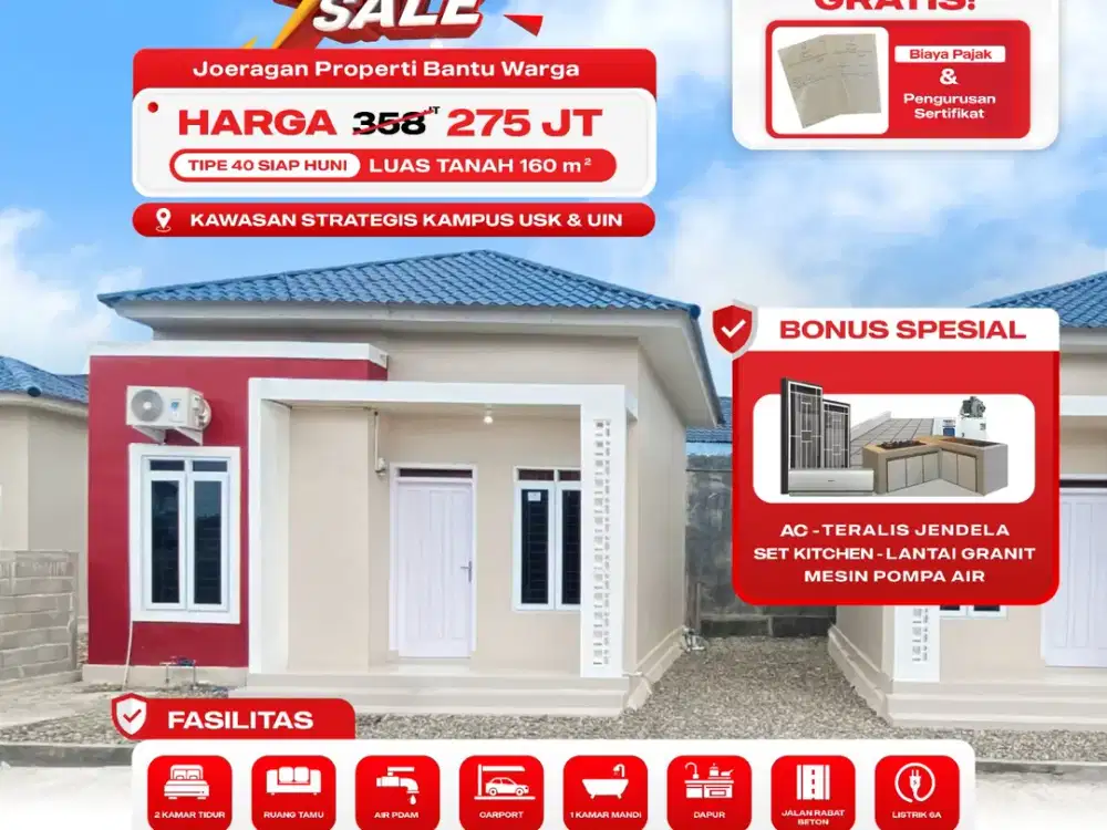 Dijual Rumah Siap Huni Dijual Tipe 40 Luas Tanah 160 Meter - Dekat Kampus UIN & Unsyiah Darussalam Banda Aceh