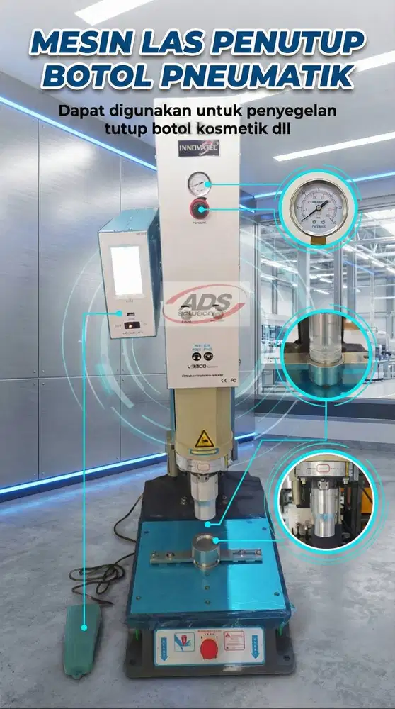 MESIN LAS PENUTUP BOTOL PNEUMATIK