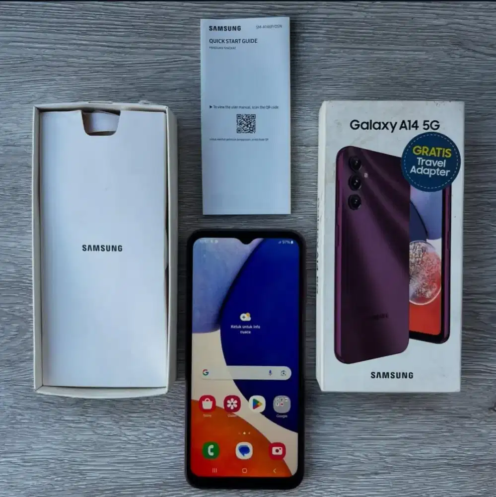 Samsung Galaxy A14 5G Ram 6/128 Fullset Mulus original