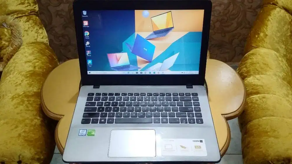 Laptop Gaming Grafis NVIDIA Asus A442UF i7 8550U Ram 8GB SSD 256GB+1TB