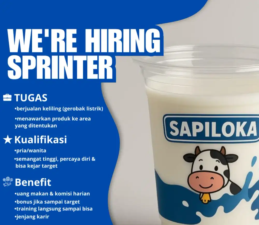 Jualan susu gerobak listrik keliling