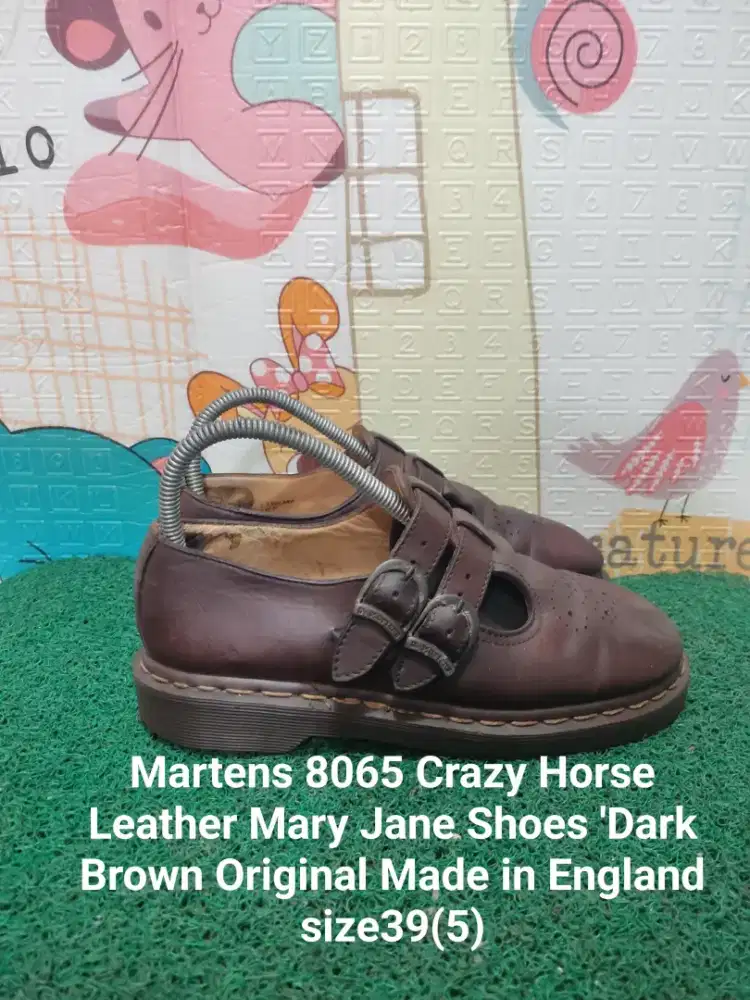 DR.MARTENS ENGLAND CRAZY HORSE MARYJANE ORIGINAL SIZE39/(5)  Kndisi ok