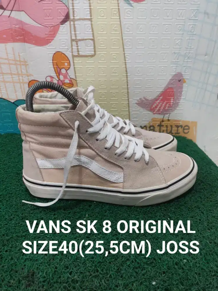VANS SK8 HIGH ORIGINAL SIZE40 kndisi joss 90% asli bukan lokal