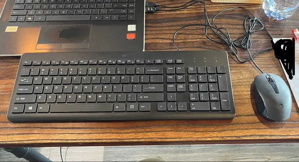 DIJUAL SET KEYBOARD MOUSE HP ORI