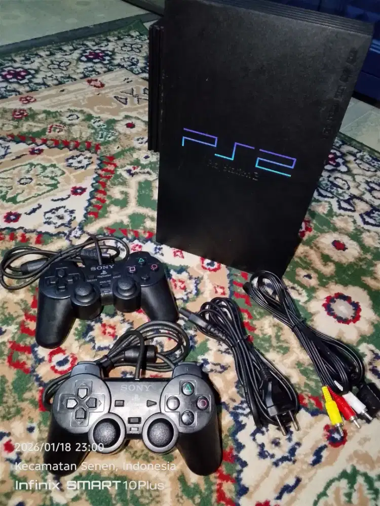 Ps2 FAT HDD dalem/belakang siap pakai