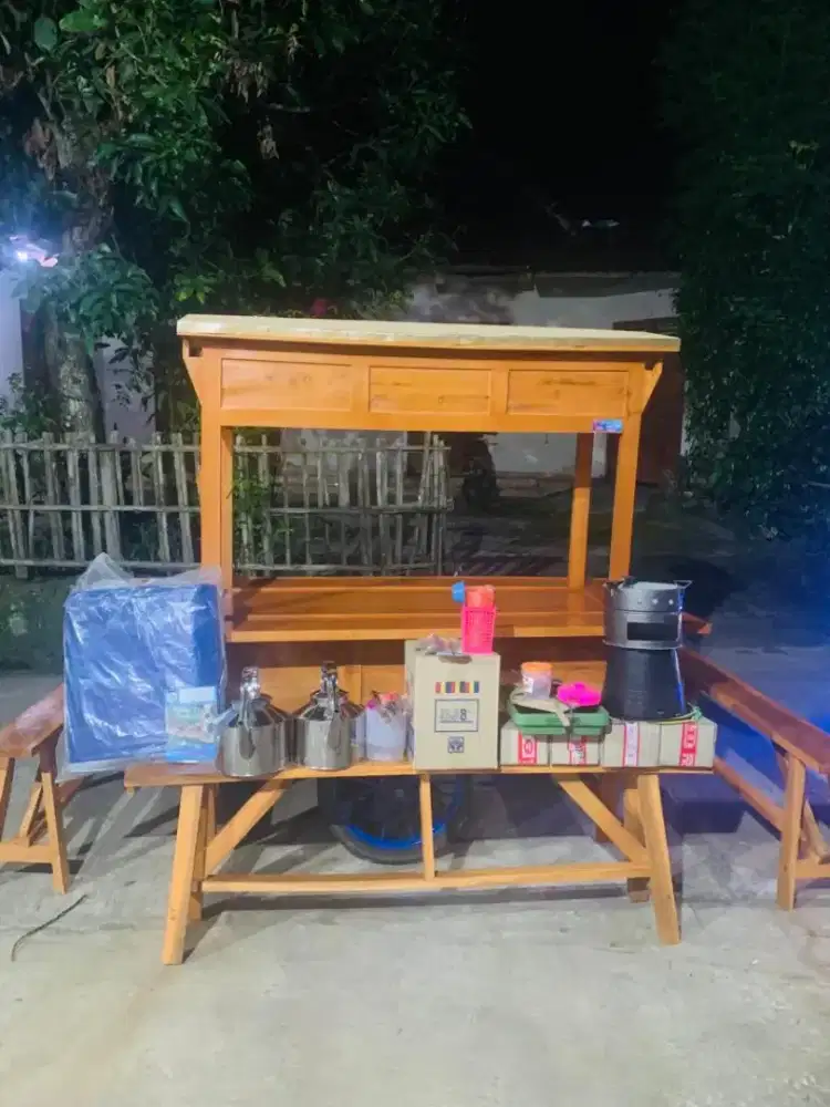 Gerobak Angkringan jg Melayani Pesanan Grobak Bakso Mie Bubur Sate dlL