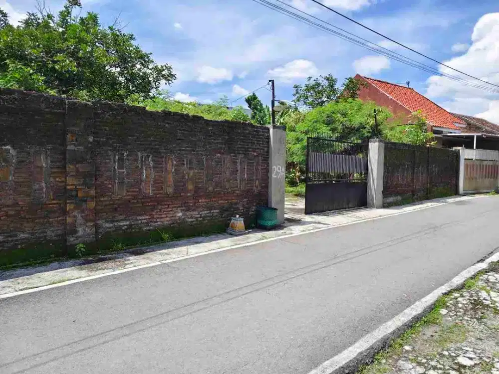 Tanah Pekarangan Luas Murah Dekat Solo Kota