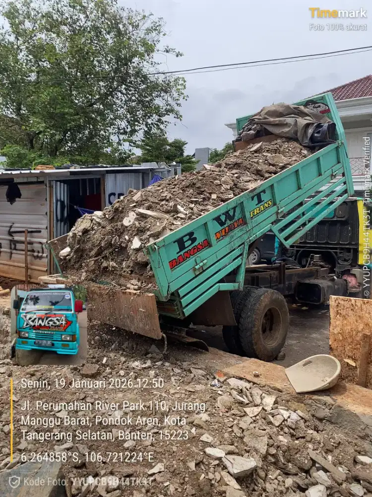 Jasa pengurugan dan buang puing