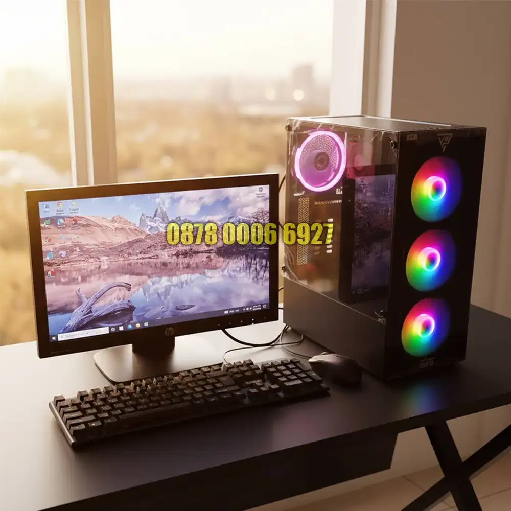 PC Komputer Lengkap siap Game Desain Edit Ringan