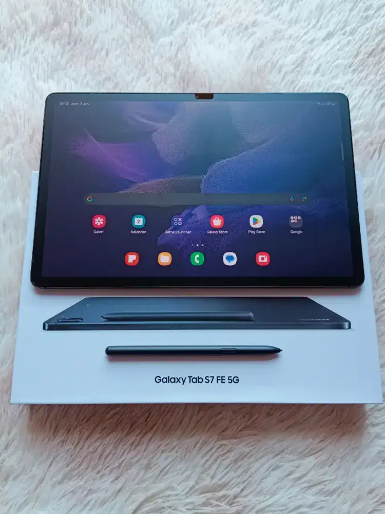 Samsung TabS7 FE 5G Fulset Ori Resmi Tablet Galaxy TabS7FE Tab S7 S7FE