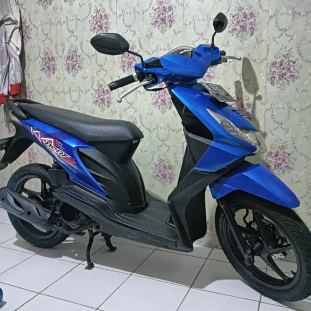HONDA BEAT KARBU 2010 BIRU MULUS SEKALI GRES MASIH ORISINIL LENGKAP