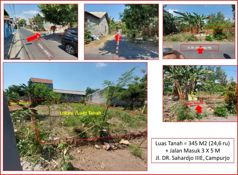 DIJUAL TANAH BERSERTIFIKAT (SHM)