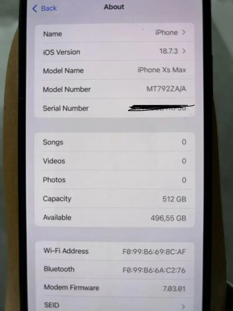 Jual Iphone XS max 512GB Dual Sim Fisik