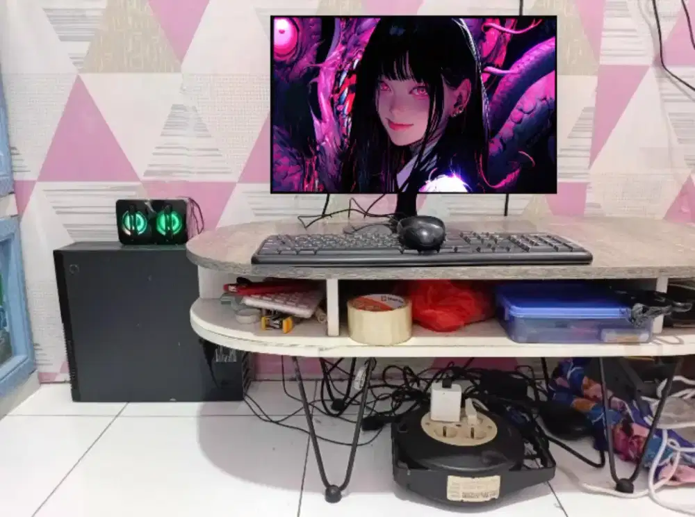 PC GAMING DESIGN + LCD + RAM 8 GB + VGA 1 GB + HD 500 GB + GAMES APP