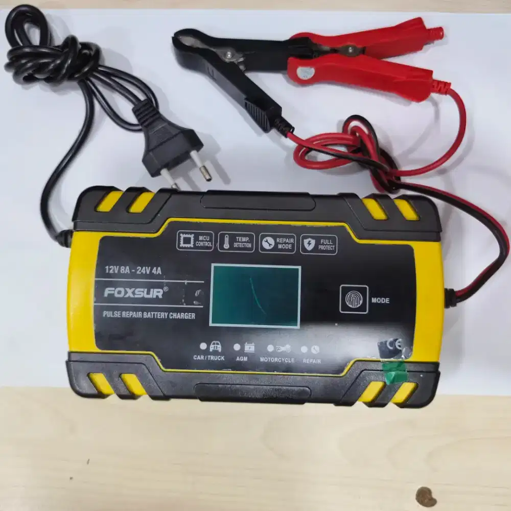 Charger Aki Mobil Motor FOXSUR 12V 8A – Perbaiki Aki Rusak