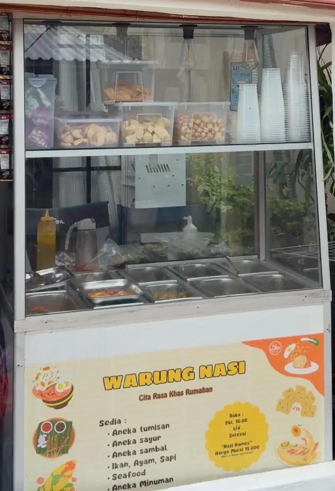 Etalase Jualan masakan