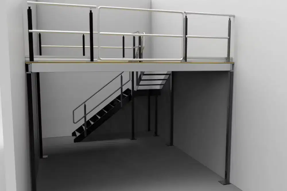 Mezzanine indor besi hollo ranjang besi custom