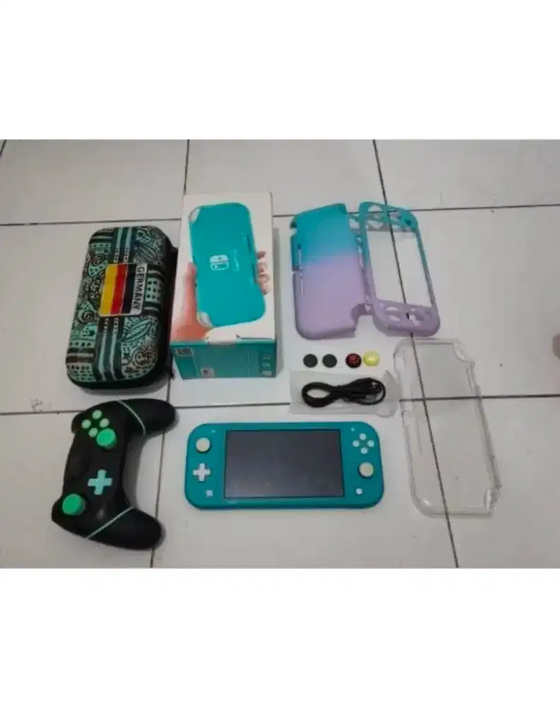 Nintendo Switch Lite 128gb Turquoise Bonus Banyak