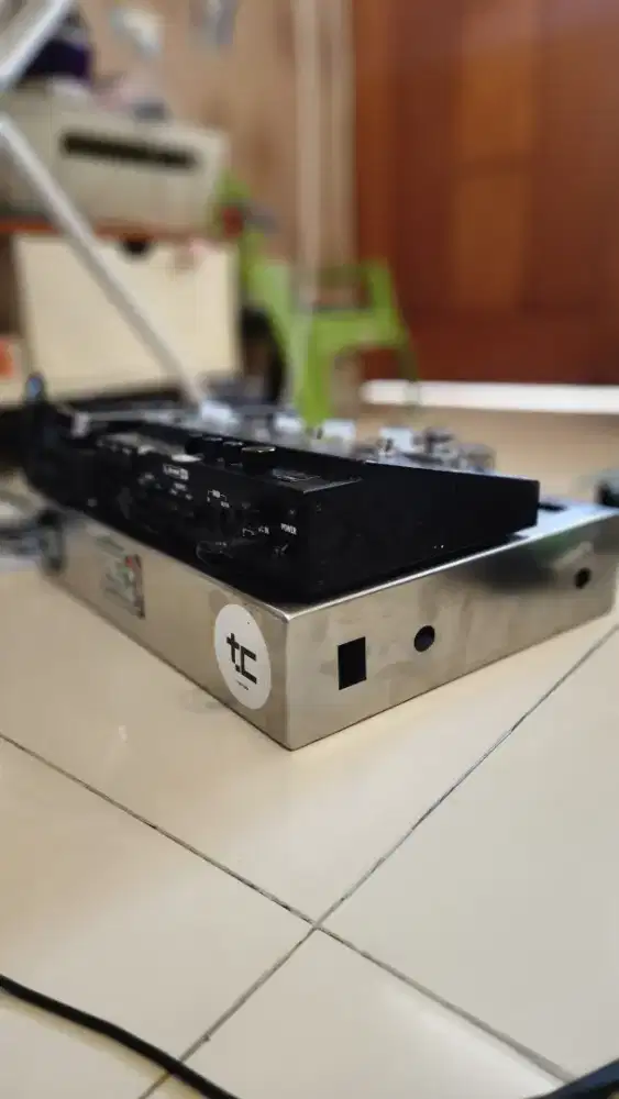 Pedalboard Pedal board efek pedal gitar bass Stainless Steel 40x30
