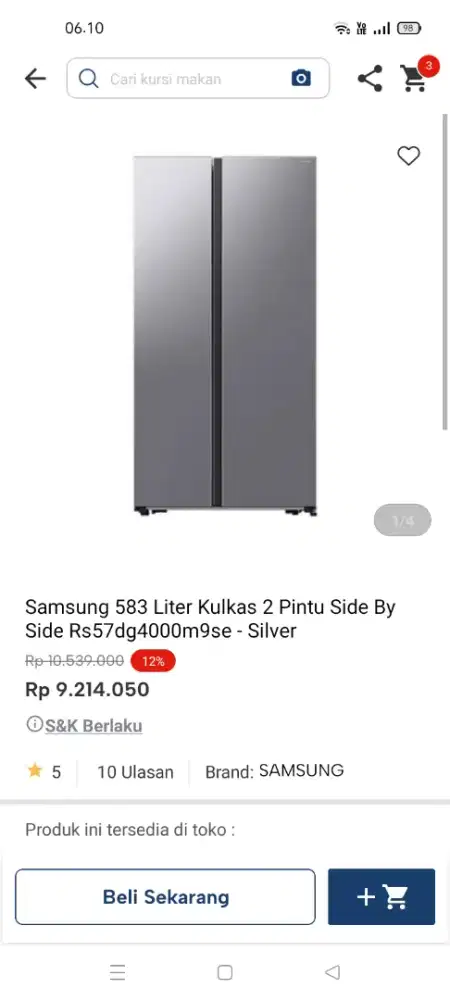 Kulkas samsung 2 pintu