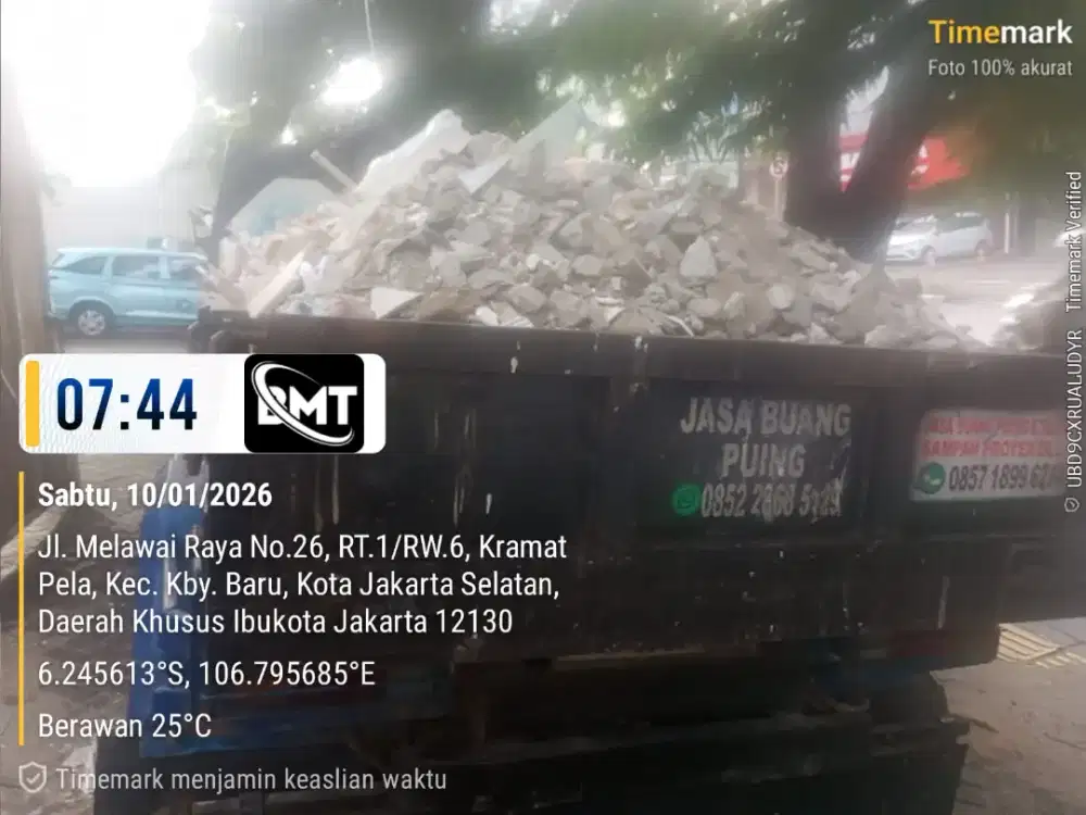 Jasa buang puing dan buang sampah