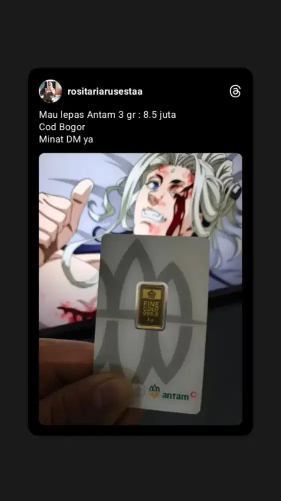 Jual Antam 3 gr