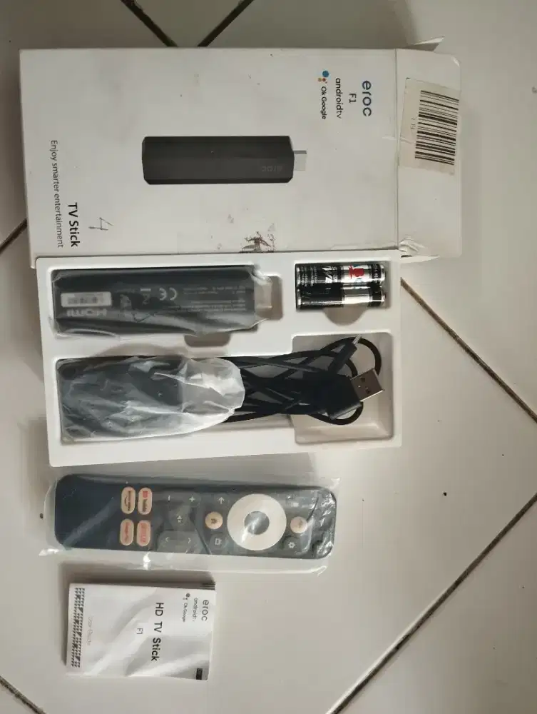 Jual Android TV box Eroc TV stick lengkap Netflix certified