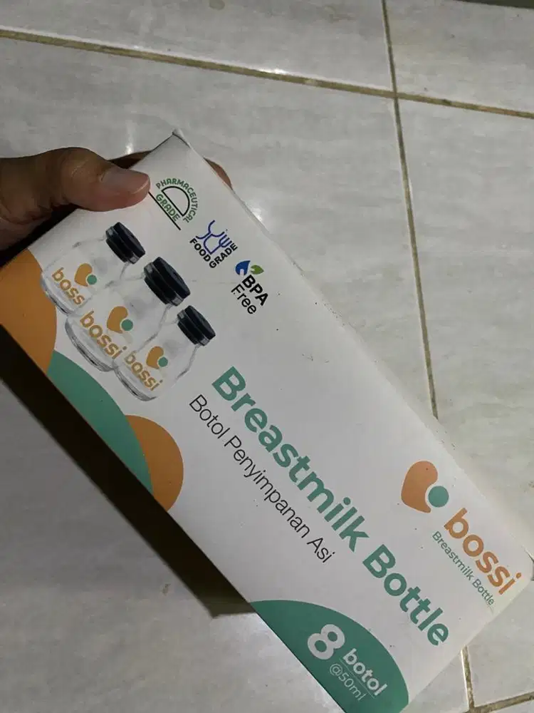 Botol Kaca ASI Bayi Bossi 50ml isi 8 Botol