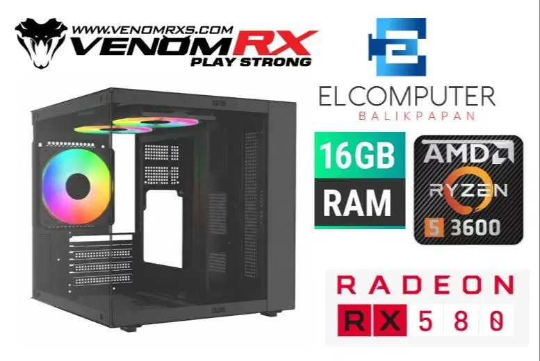 CPU GAMING ANTI MAINSTREAM [RYZEN 5 3600 - RX 580 8GB - DDR4 16GB]